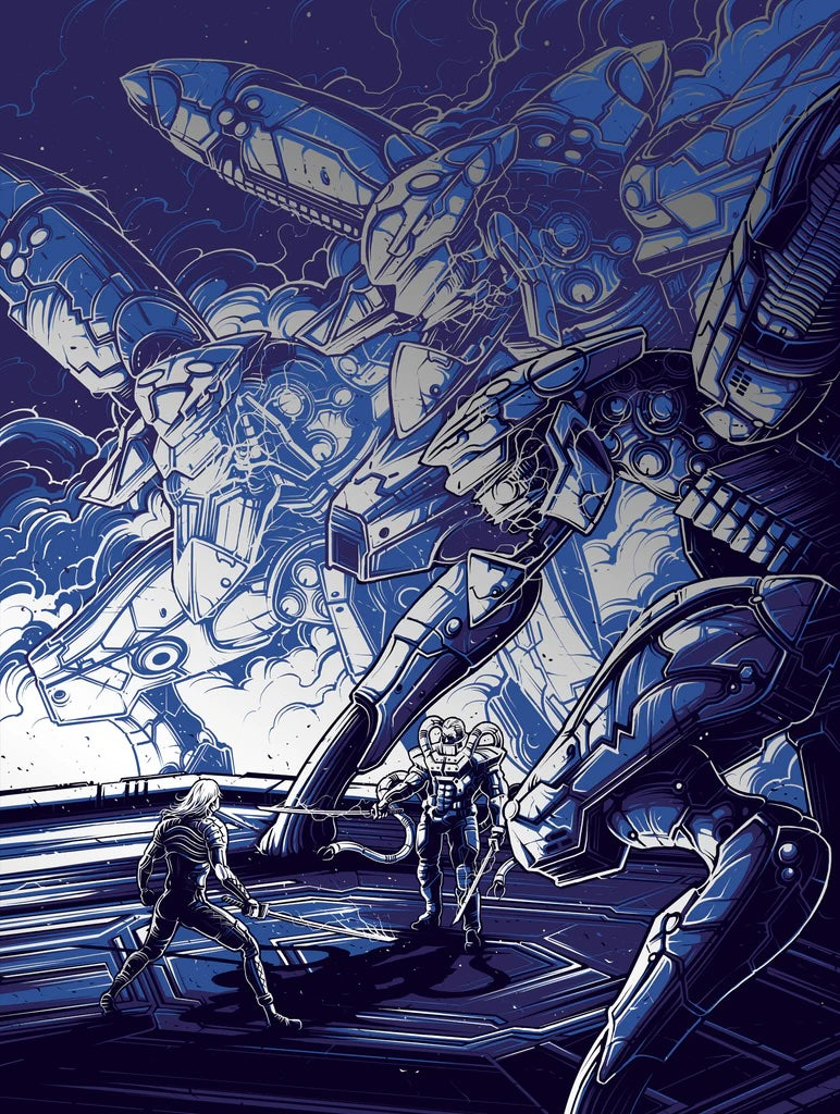 metal gear solid 2 movie Metal Gear Solid 2 (Foil Variant) Dan Mumford x/30 Screen Print Movie Art Poster