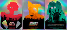 Load image into Gallery viewer, Spaceballs Foil (Set of 3) Joshua Budich, Olly Moss Parody Movie Art Print Poster