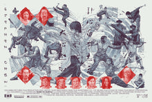 Load image into Gallery viewer, Kung Fu Hustle by Krzysztof Domaradzki x/100 Krabz Screen Print Movie Art Poster with Small Corner Ding