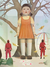 Load image into Gallery viewer, Squid Game by Jiwoon Pak xx/165 Screen Print Movie Art Mondo Poster 18" x 24"