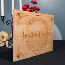 Load image into Gallery viewer, Solid Wood Serving Board, Kitchen Magic Engraved Wooden Cutting Board 16x12, Handmade 16-Inch