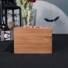 Load image into Gallery viewer, Wooden Trinket Box with 3D Printed Organizer Insert | Celtic-Inspired Keepsake Box