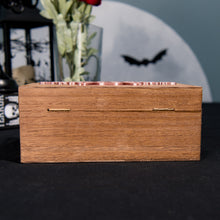Load image into Gallery viewer, Wooden Trinket Box with 3D Printed Organizer Insert | Celtic-Inspired Keepsake Box
