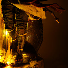 Load image into Gallery viewer, PureArts Assassin's Creed Animus Bayek close up of legs and feet with LED lights on