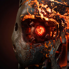 Load image into Gallery viewer, PureArts Terminator 2 Battle Damaged T-800 Life-Size 1:1 Scale Art Mask Bust