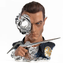 Load image into Gallery viewer, PureArts Terminator 2 T-1000 Painted Art Mask 1:1 Scale Deluxe Edition
