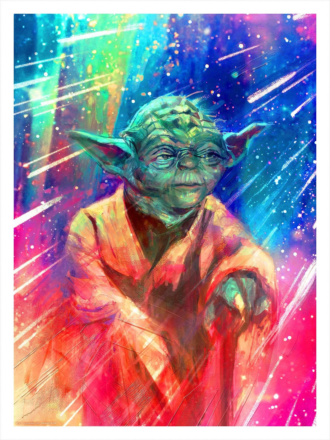 Yoda by Alice X. Zhang x/200 Screen Print Movie Art Poster Star Wars Bottleneck