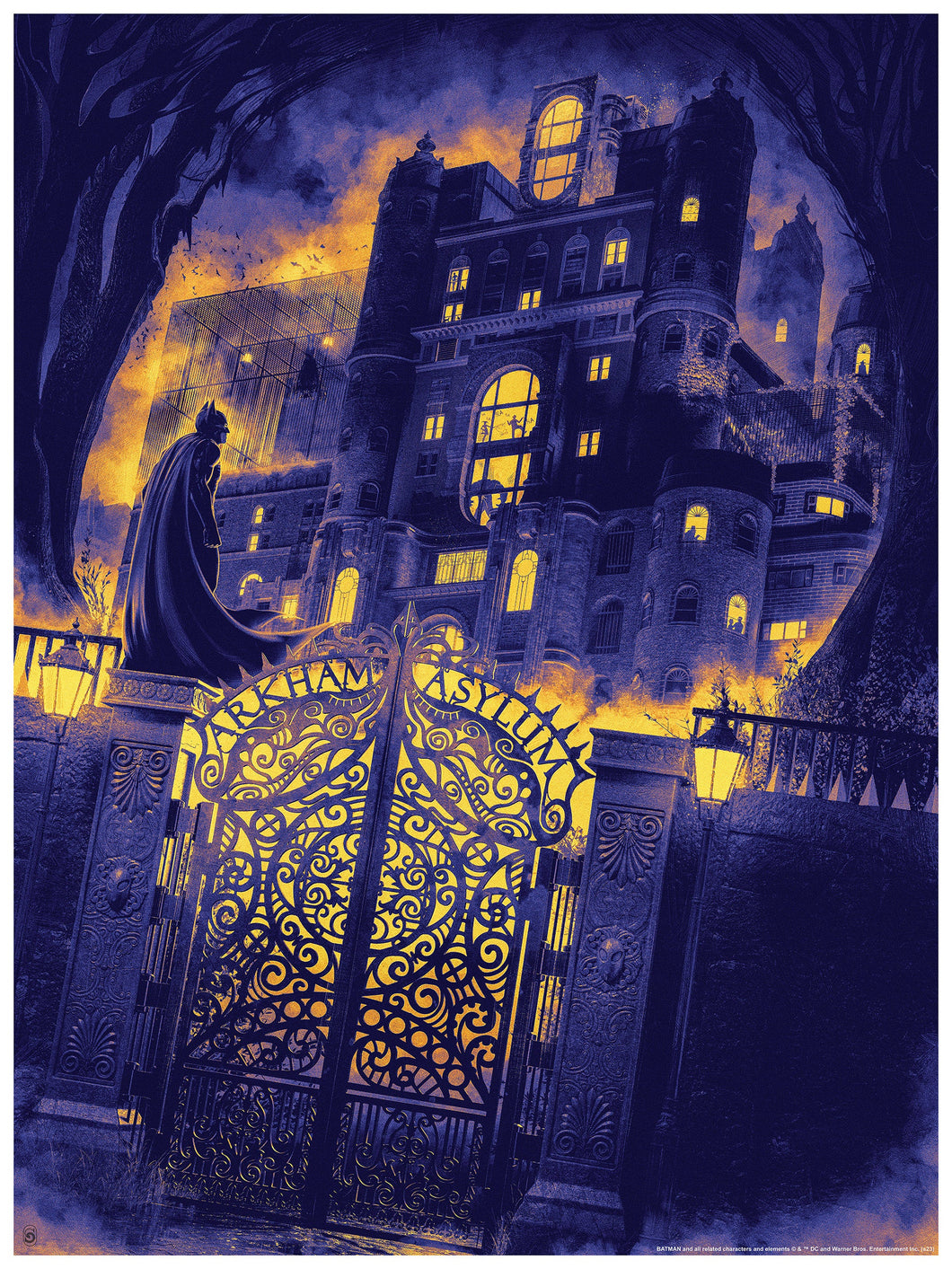 Arkham Asylum (Purple Variant) by Chris Skinner