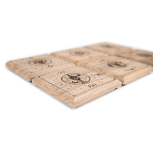 Load image into Gallery viewer, Mystic Tarot Laser Engraved Wooden Coaster Set – Handcrafted Recycled Pallet Wood (Set of 6)
