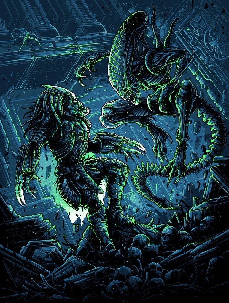 Alien Vs Predator by Dan Mumford