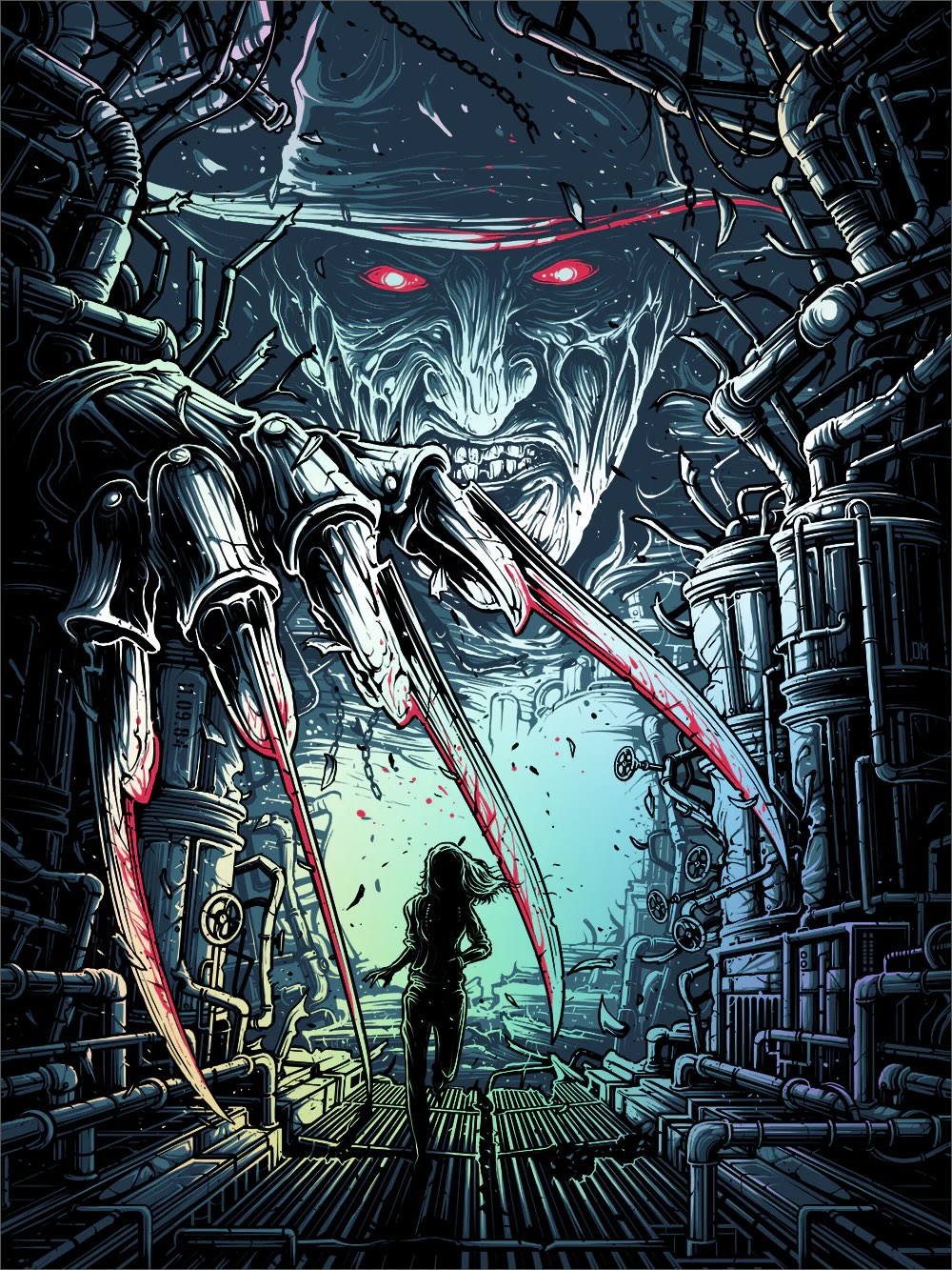 A Nightmare on Elm Street (Foil Variant) Dan Mumford Screen Print Movie Poster