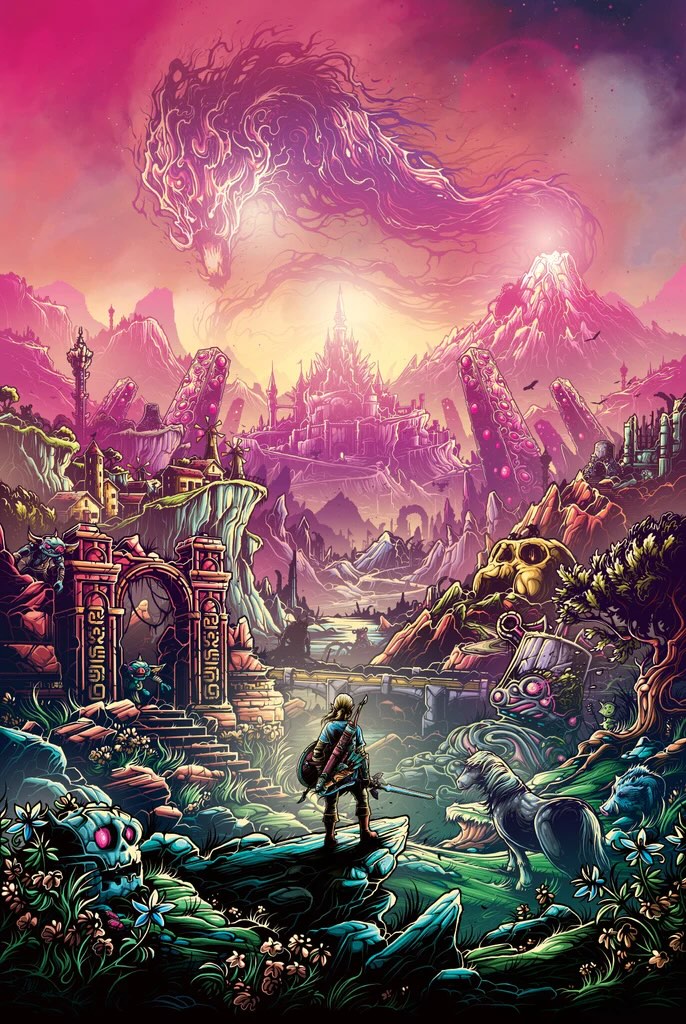 Zelda: Breath of the Wild (Variant) by Dan Mumford