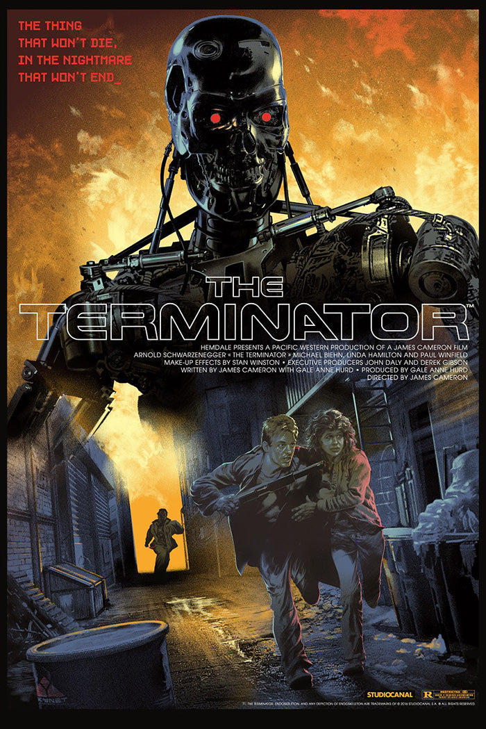 The Terminator by Stan & Vince 275/325 Screen Print Movie Art Poster 24