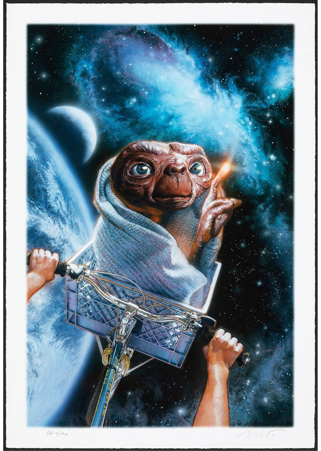 E.T. The Extra-Terrestrial by Drew Struzan 9/20 Screen Print Movie Art Poster