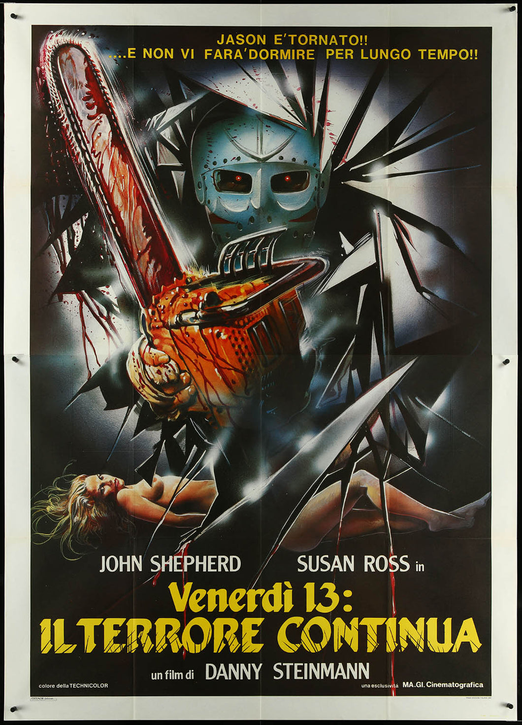 Friday the 13th: Part V by Enzo Sciotti Italian 2p Folded Original Poster