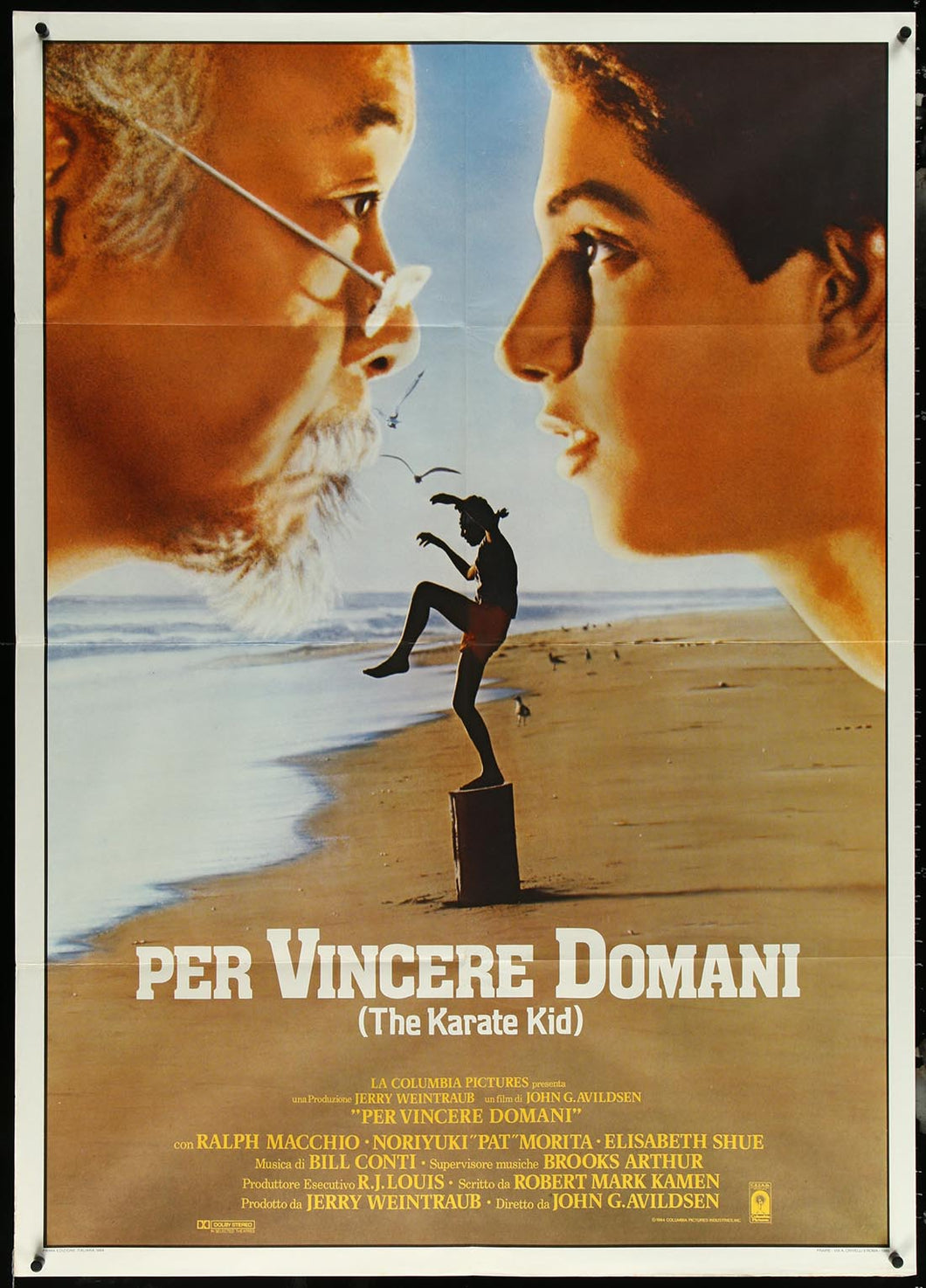 The Karate Kid Italian 1p Folded Original Movie Poster