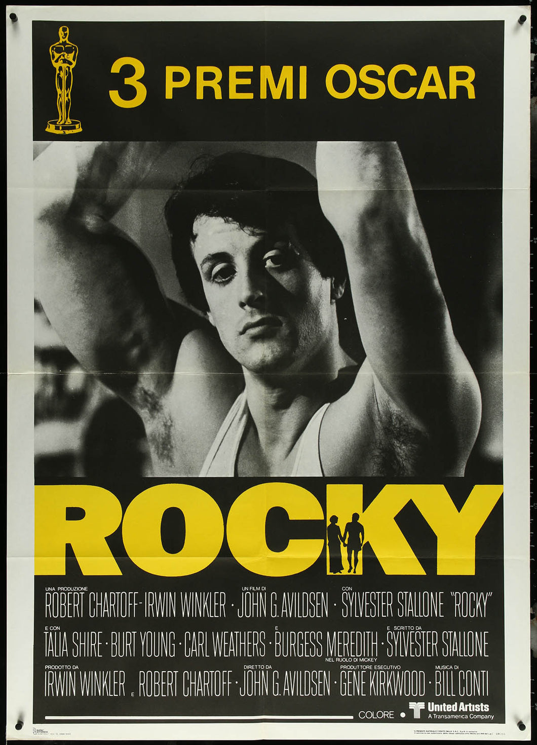 ROCKY, Awards Italian 1p Folded Original Movie Poster 39