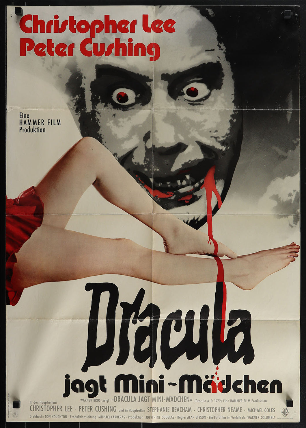 Dracula A.D. German Original Theatrical Folded Movie Poster 23