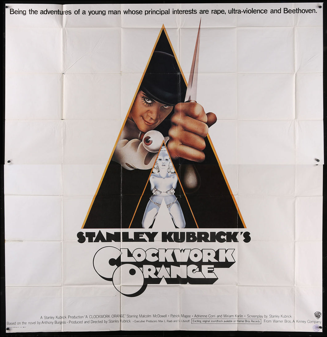 Clockwork Orange by Philip Castle 6sh Folded Theatrical Six-Sheet Poster