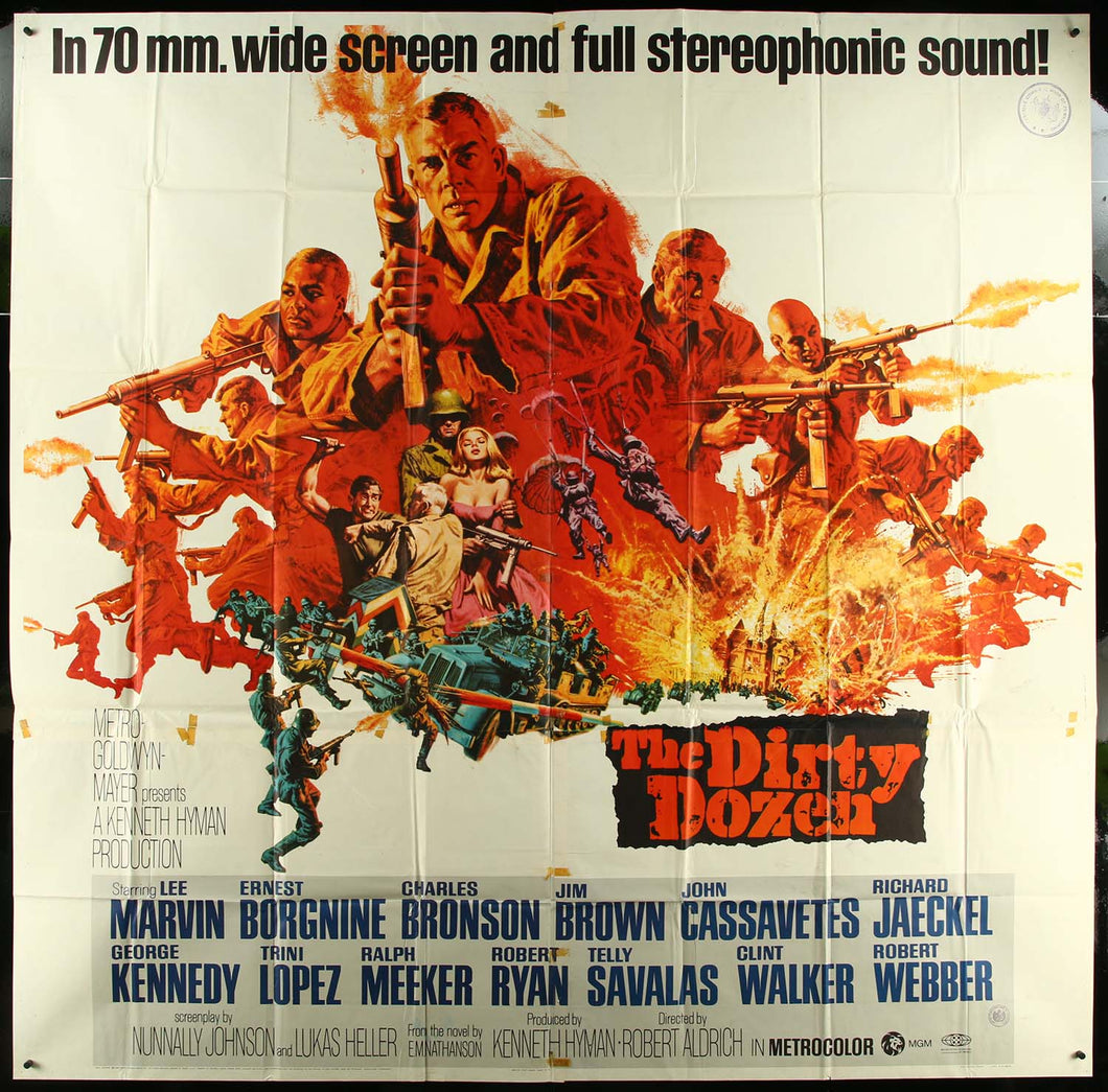 Dirty Dozen by Frank McCarthy, 6sh Folded Theatrical Six-Sheet Poster