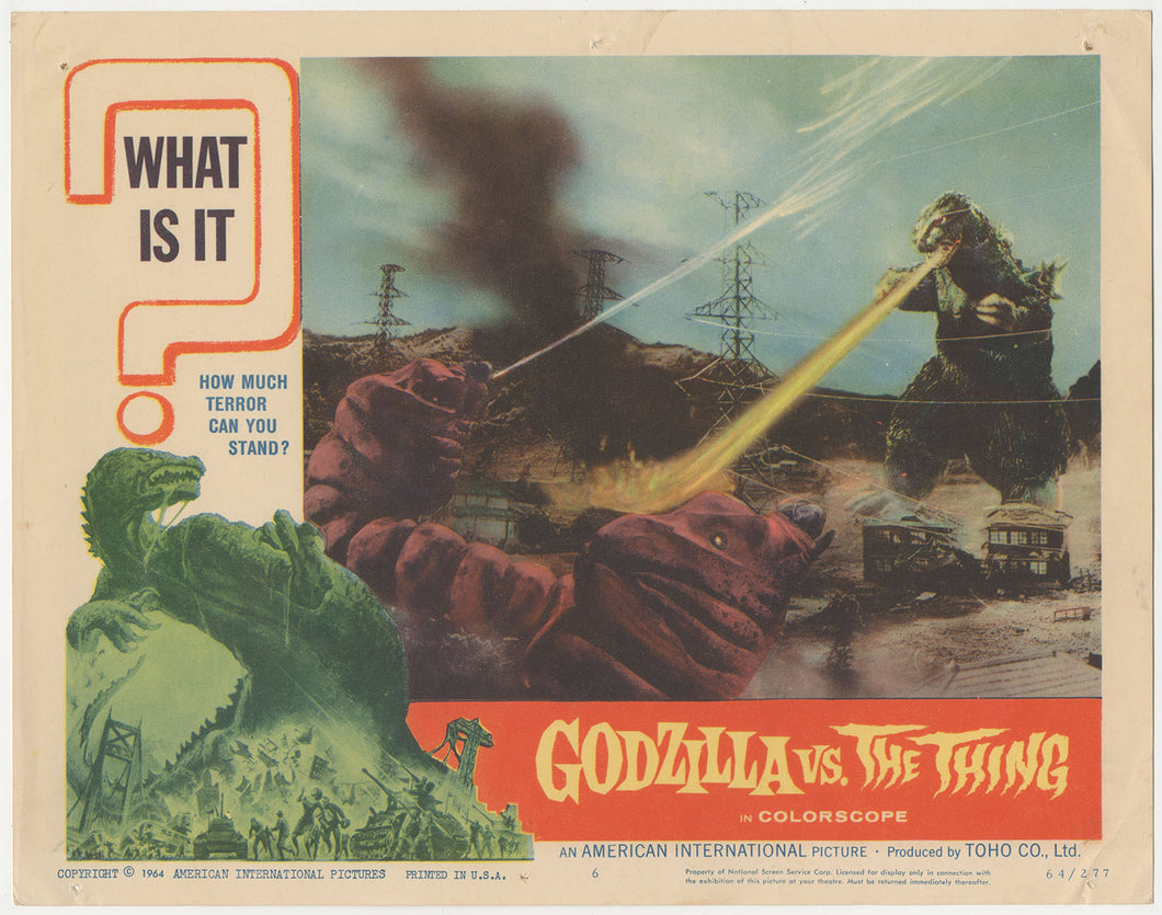 Godzilla vs. The Thing Original Vintage #6 Lobby Card Gojira vs Mothra Scene