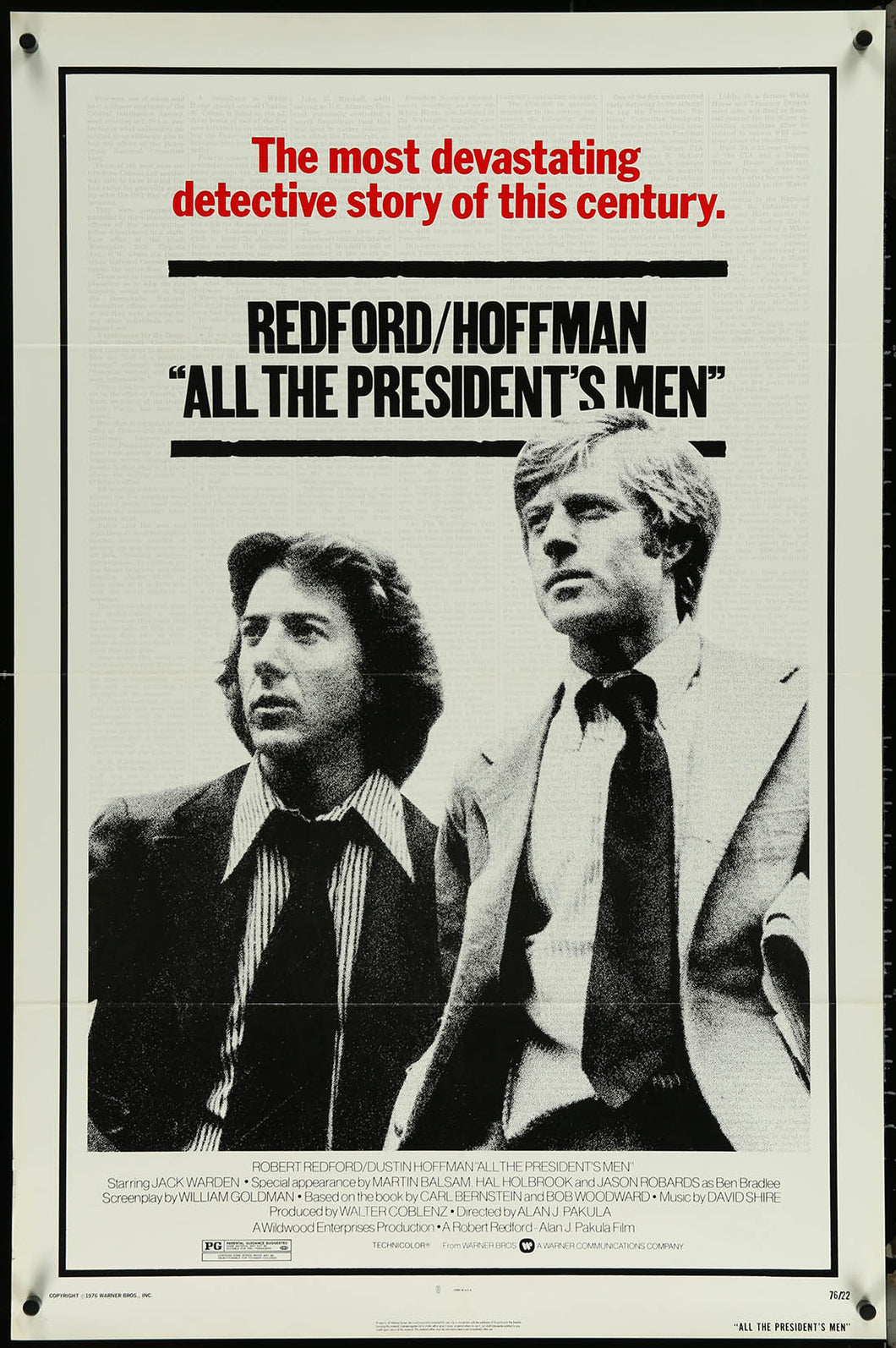 All the President's Men 1sh Theatrical Folded Movie Poster