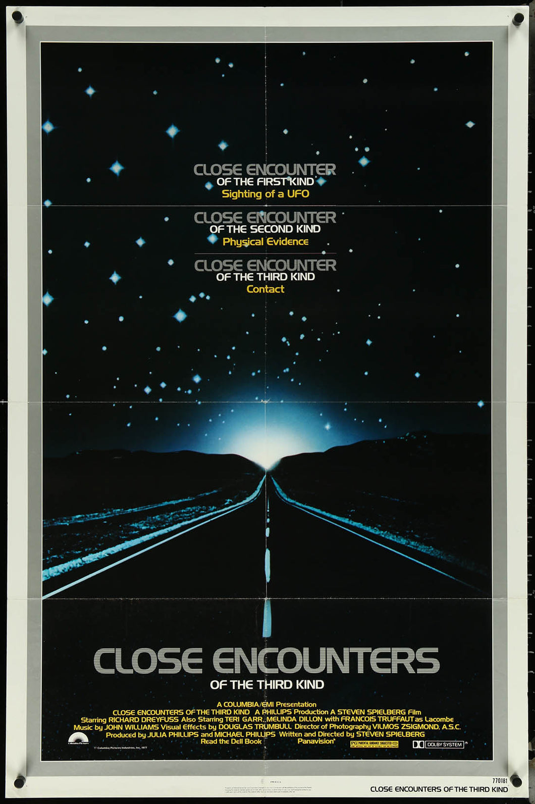 Close Encounters of the Third Kind 1sh Original Vintage Movie Poster 24