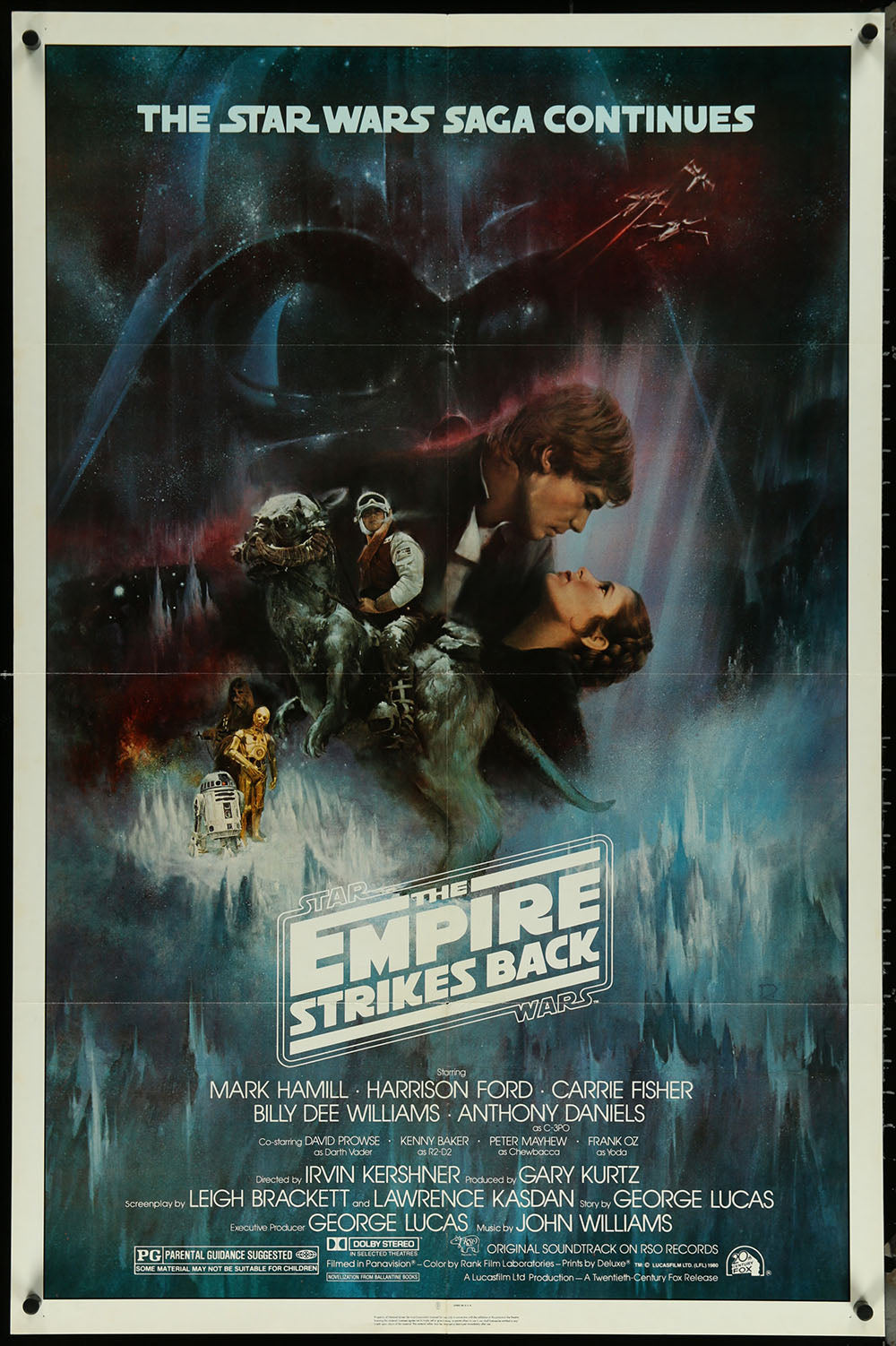 Star Wars The Empire Strikes Back by Roger Kastel 1sh Folded Original Poster