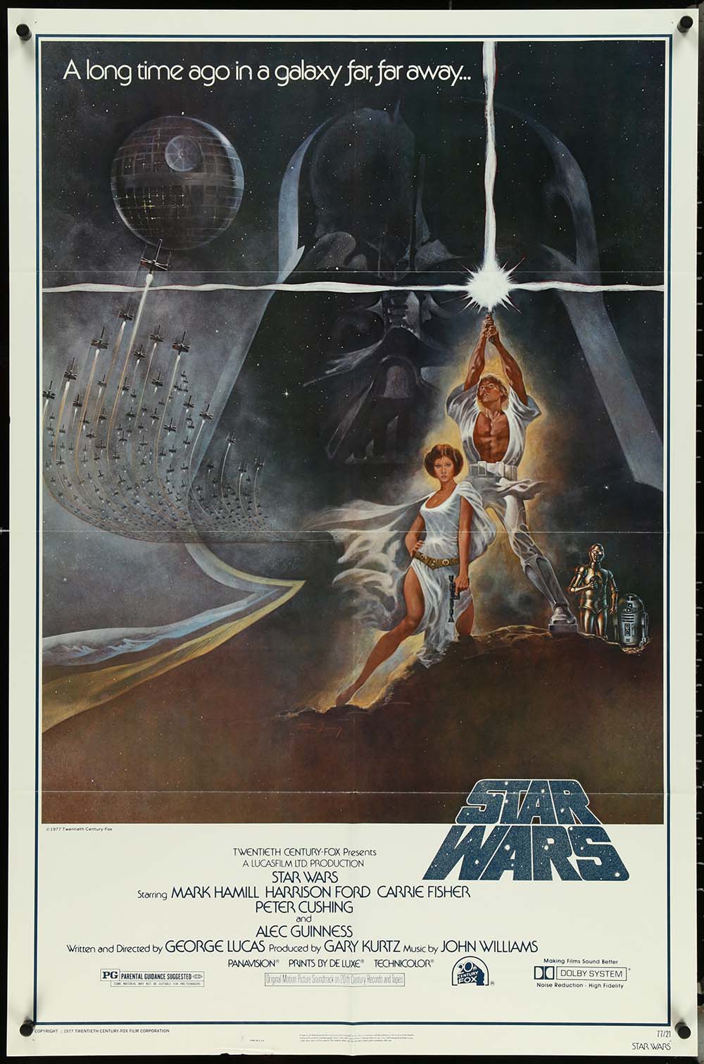 Star Wars IV A New Hope Style A by Tom Jung 1sh Folded Poster