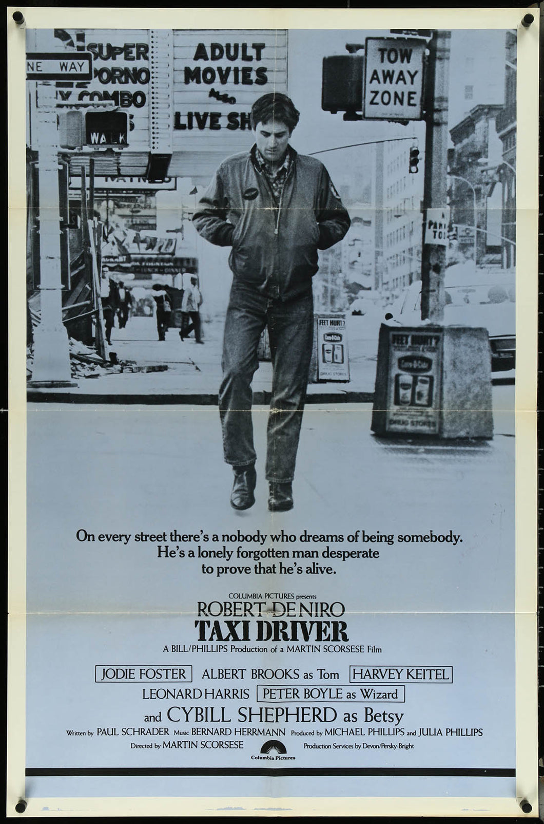 TAXI DRIVER Int'l 1sh Folded Original Movie Poster 27