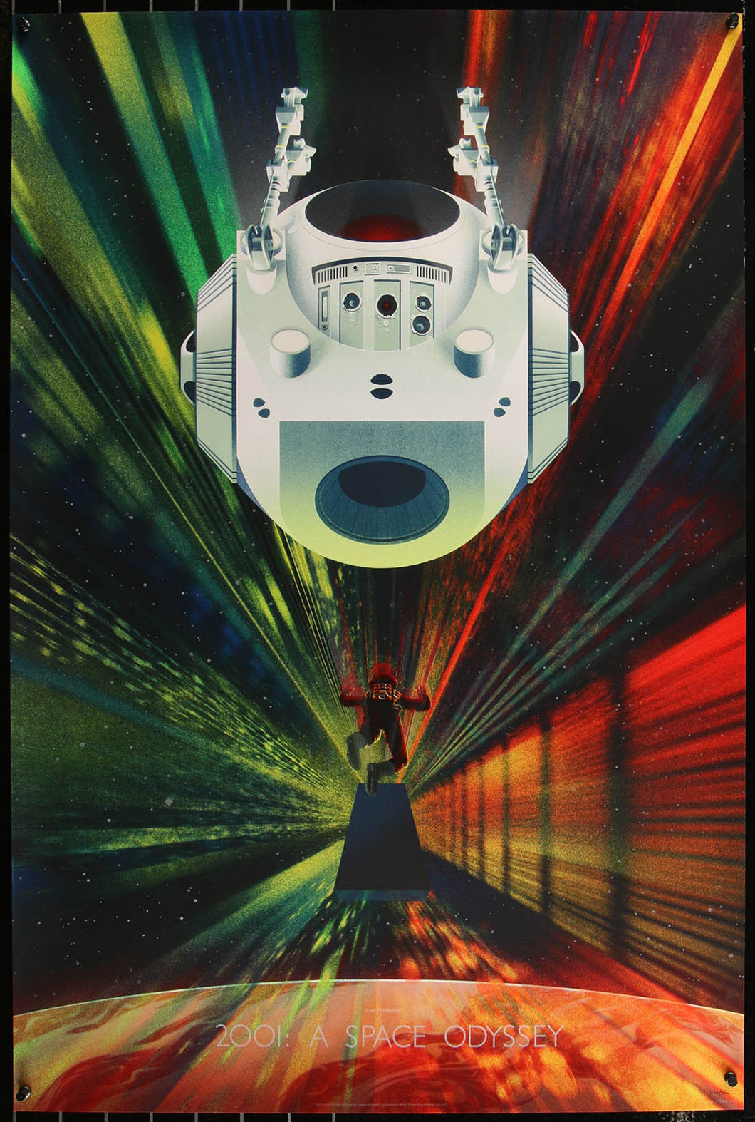 2001: A Space Odyssey by Kevin Tong 214/300 Screen Print Movie Art Poster Mondo