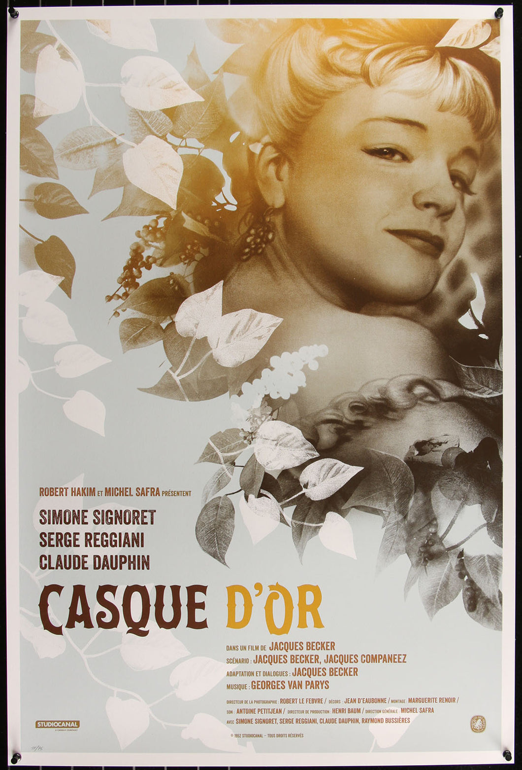 Casque D'Or (Variant) by Greg Ruth 18/75, Screen Print Movie Art Poster