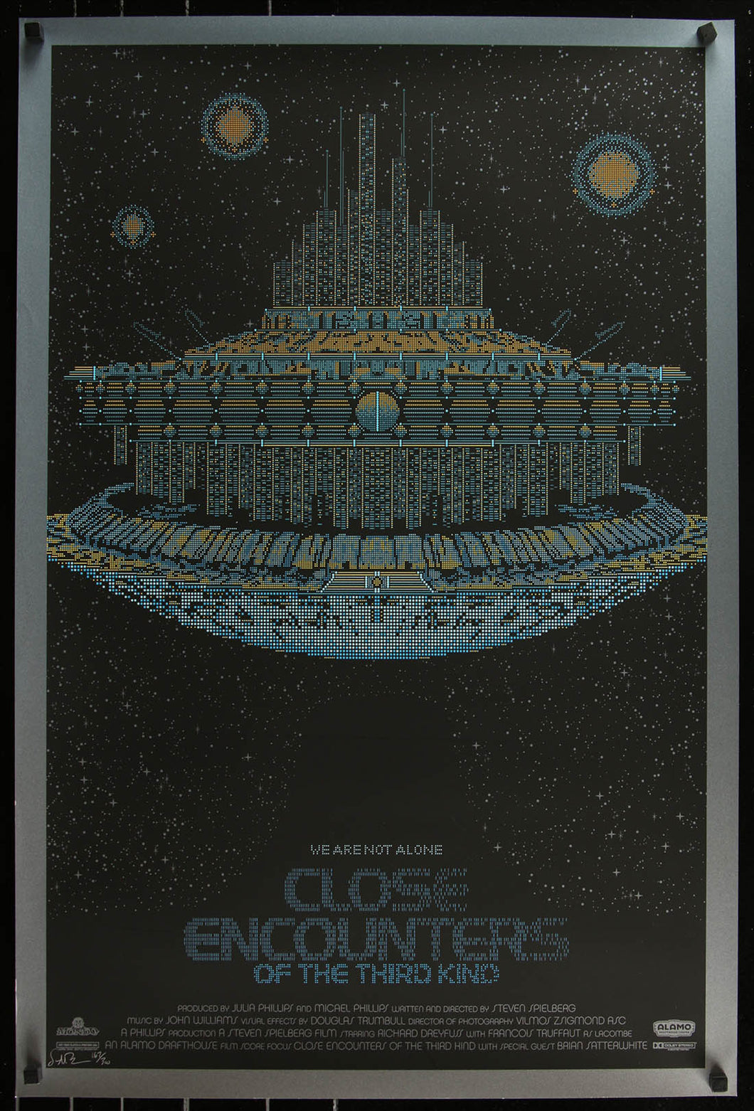 Close Encounters of the Third Kind (Blue Edition) by Todd Slater Screen Print Movie Art Poster