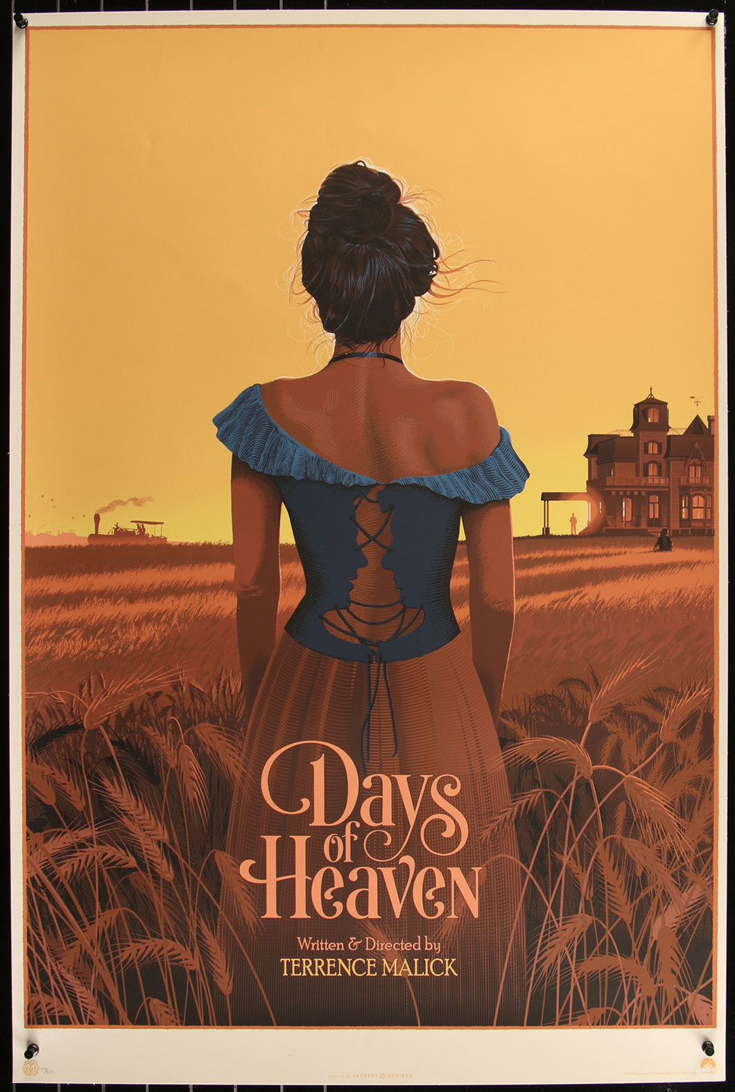 Days of Heaven by Laurent Durieux 44/325 Screen Print Movie Art Poster Mondo