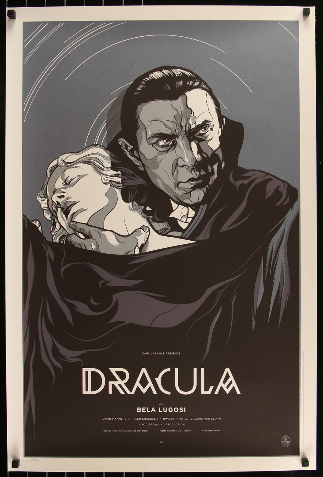 Dracula (Variant) by Martin Ansin AP 19/22 Screen Print Movie Art Poster Mondo