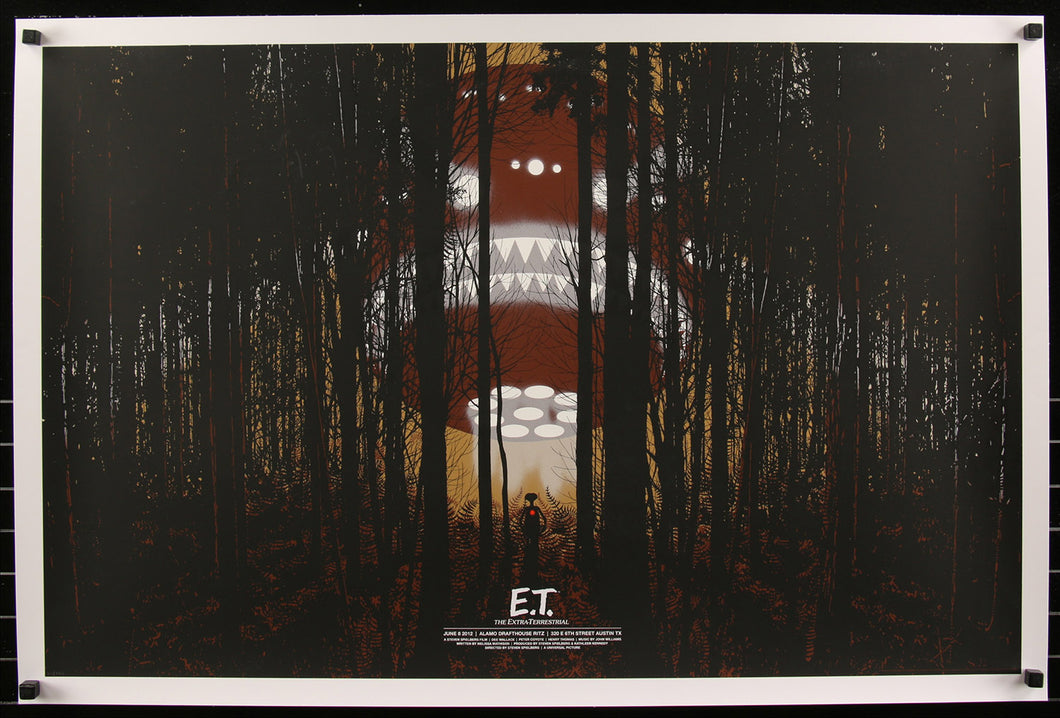 E.T. the Extra Terrestrial Variant by Dan McCarthy 45/145 Movie Poster Art Mondo