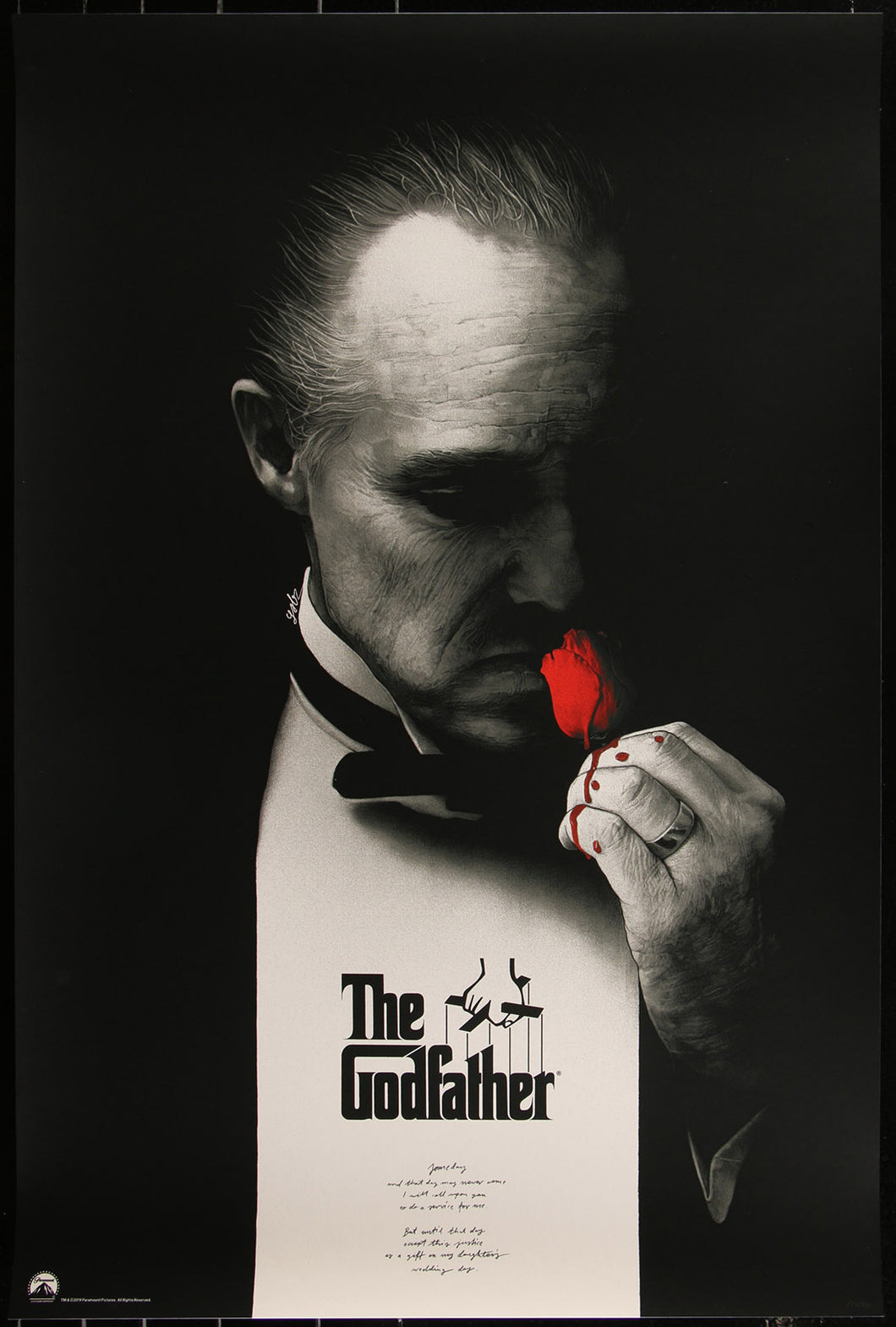 The Godfather by Gabz Grzegorz Domaradzki 174/200 Screen Print Movie Poster Mondo