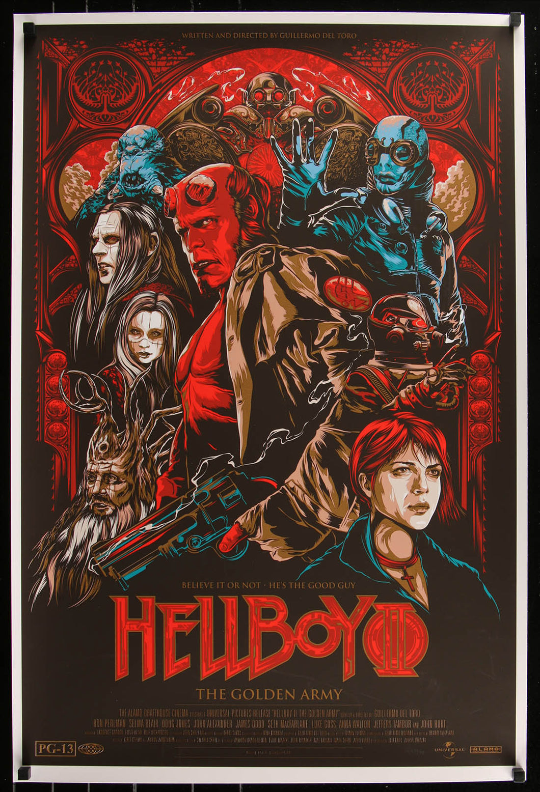 Hellboy II: The Golden Army 149/360 by Ken Taylor Screen Print Movie Poster Mondo