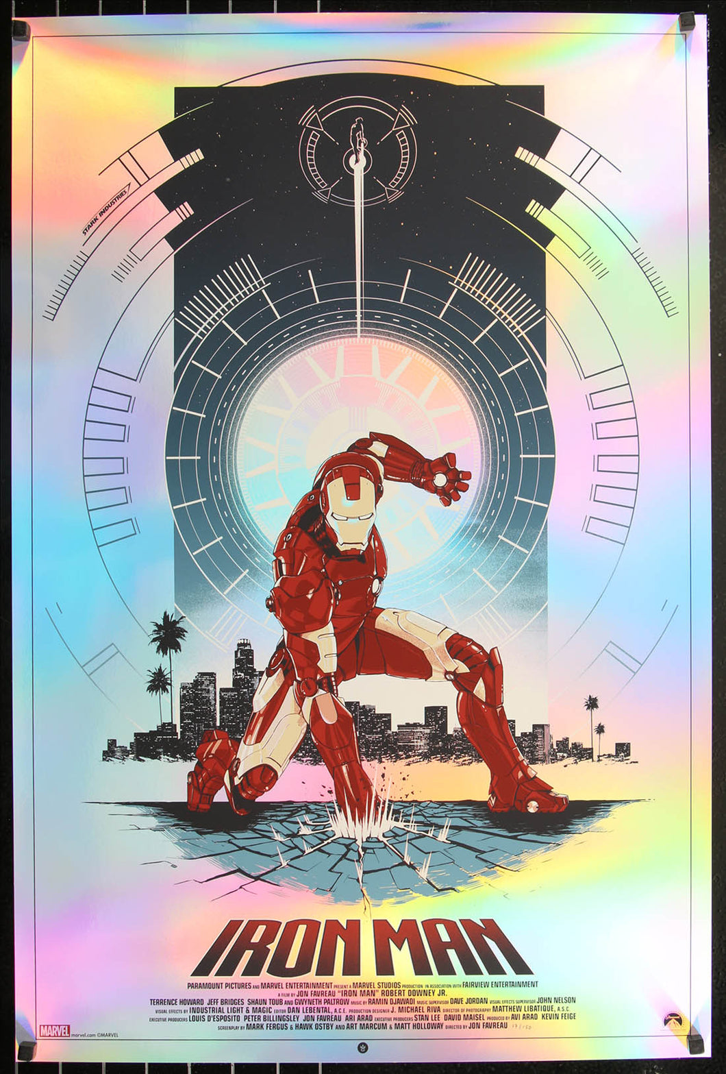 Iron Man (Foil Edition) by Matt Ferguson 17/150 Screen Print Movie Art Poster