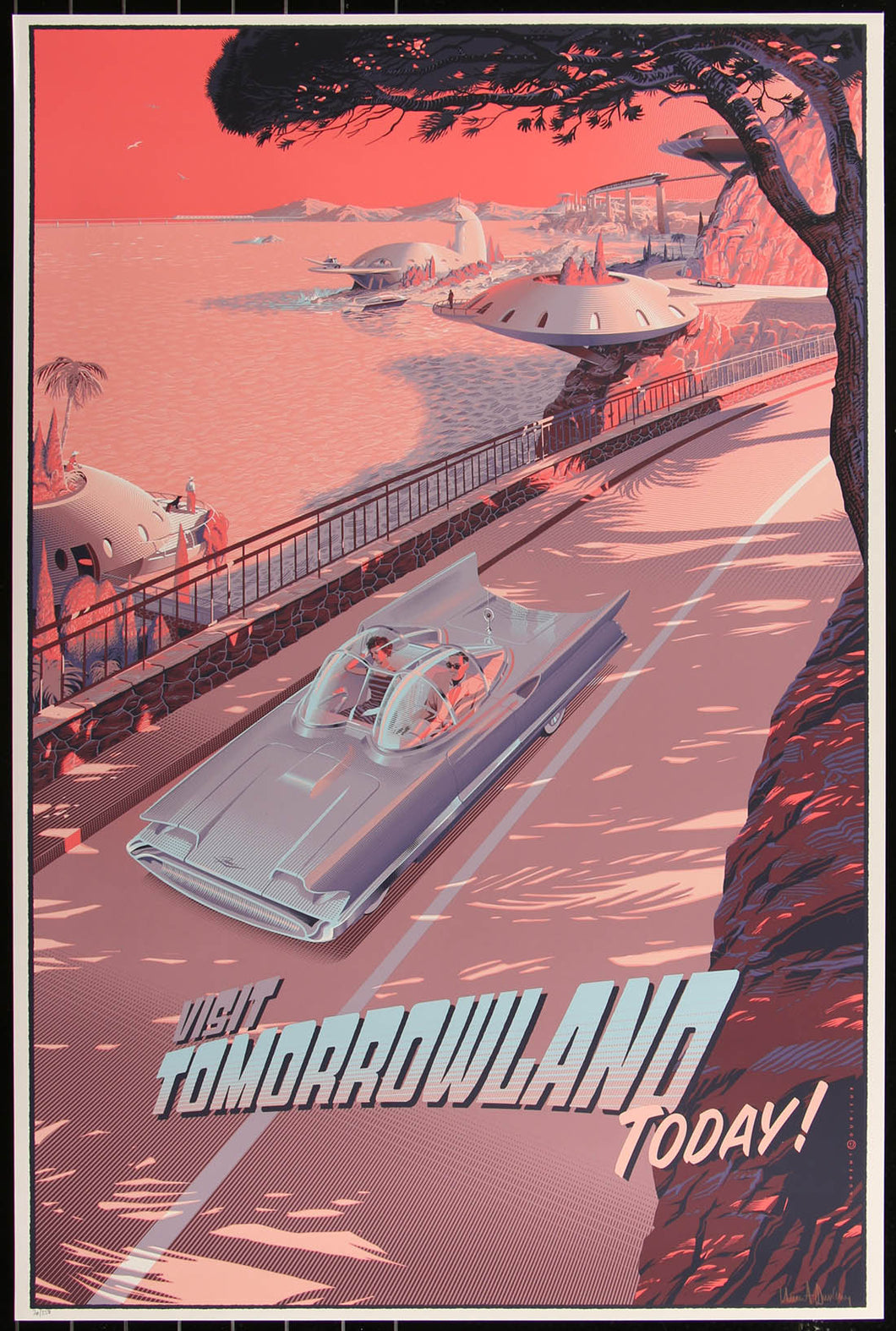 Visit Tomorrowland Today by Laurent Durieux 20/250 Screen Print Movie Art Poster