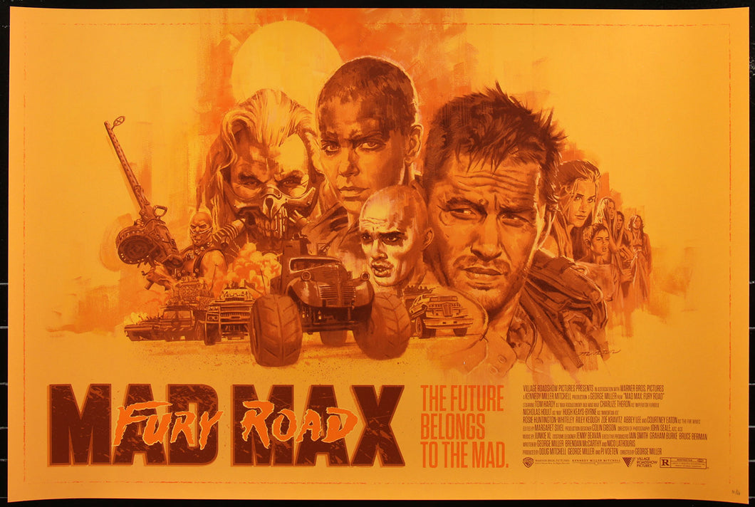 Mad Max: Fury Road by Paul Mann 38/64 Screen Print Movie Art Poster