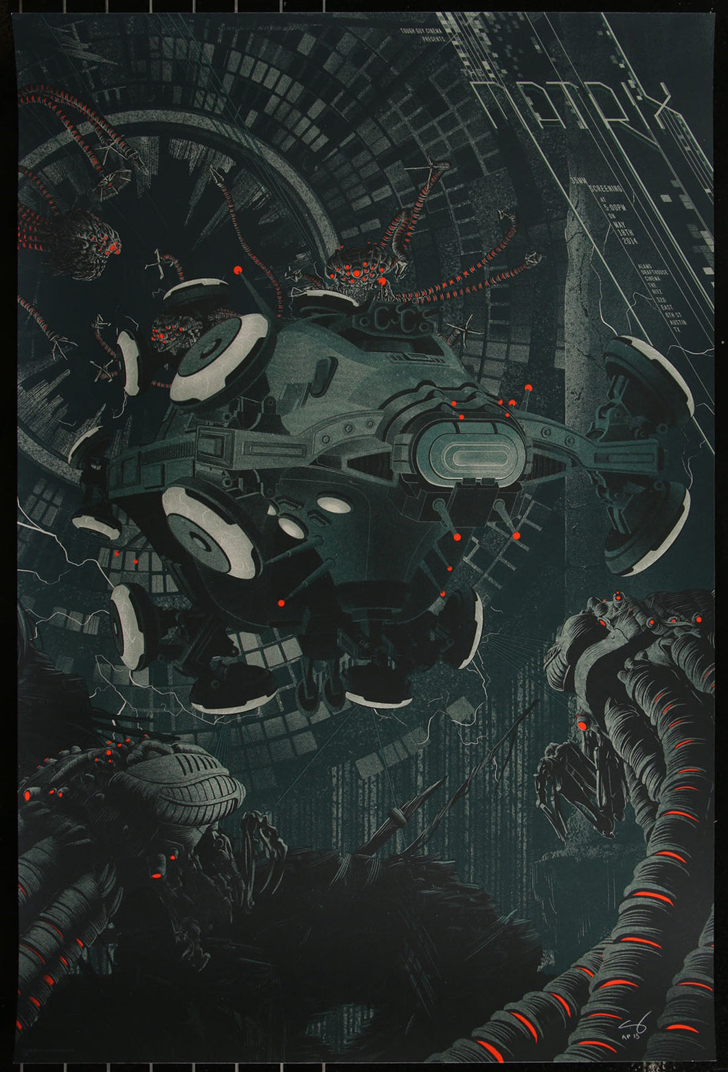 The Matrix (Variant) by Kevin Tong AP Screen Print Movie Art Poster Mondo