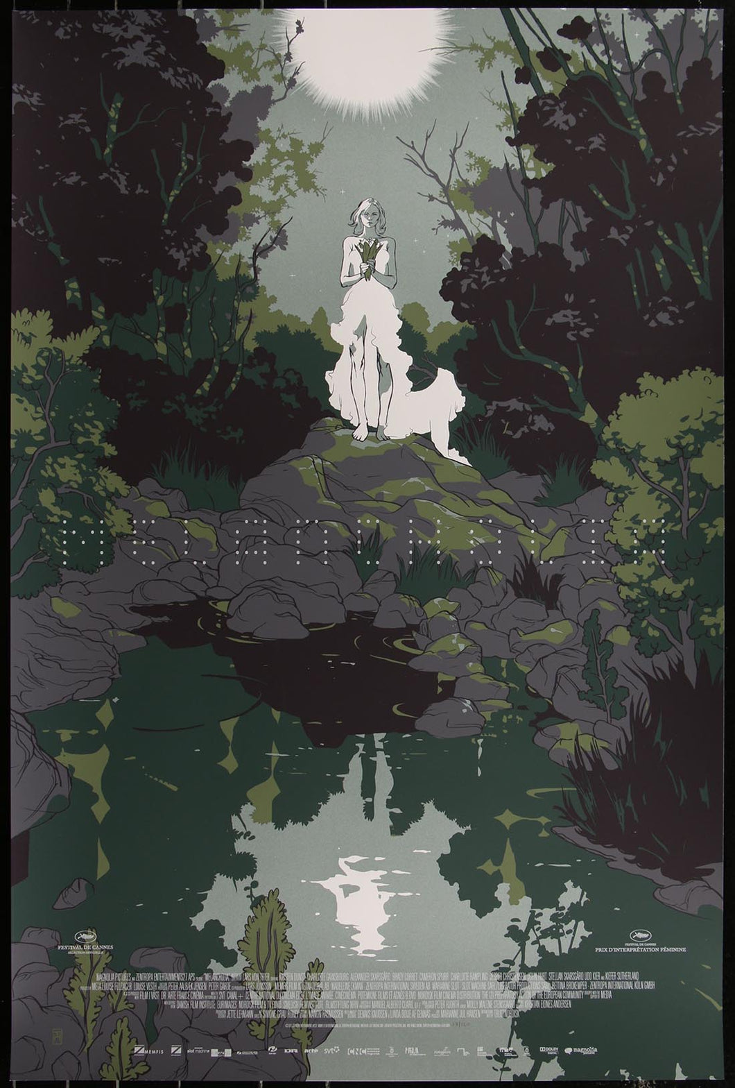 Melancholia (Green Edition) by Tomer Hanuka 17/120 Screen Print Movie Art Poster Mondo