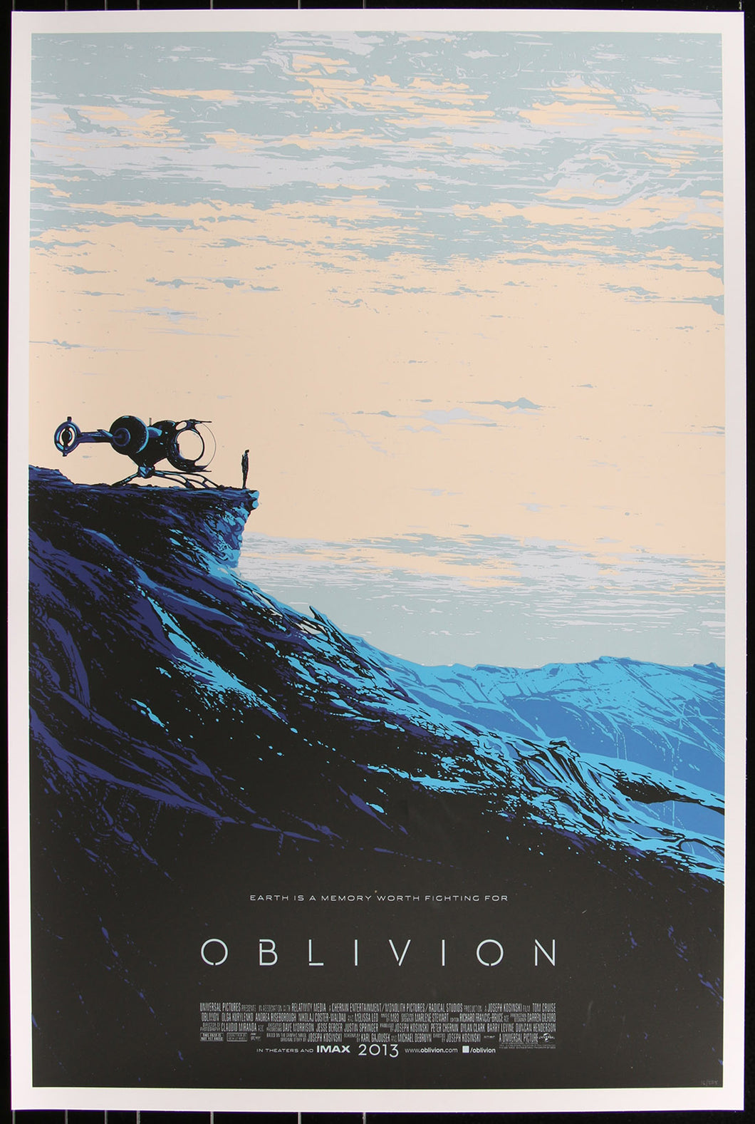 Oblivion by Kilian Eng 16/275 Regular, Screen Print Movie Art Poster Mondo