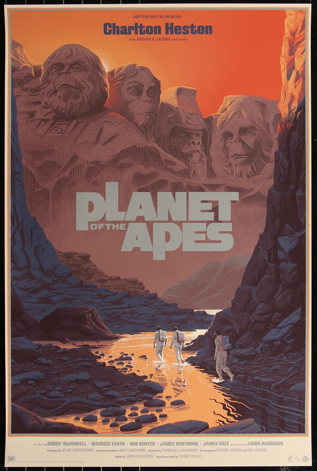 Planet of the Apes by Laurent Durieux 168/275 Screen Print Movie Art Poster Mondo