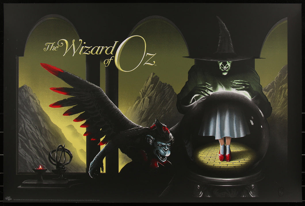 The Wizard of Oz (Variant) by JC Richard 49/150 Screen Print Movie Art Poster Mondo