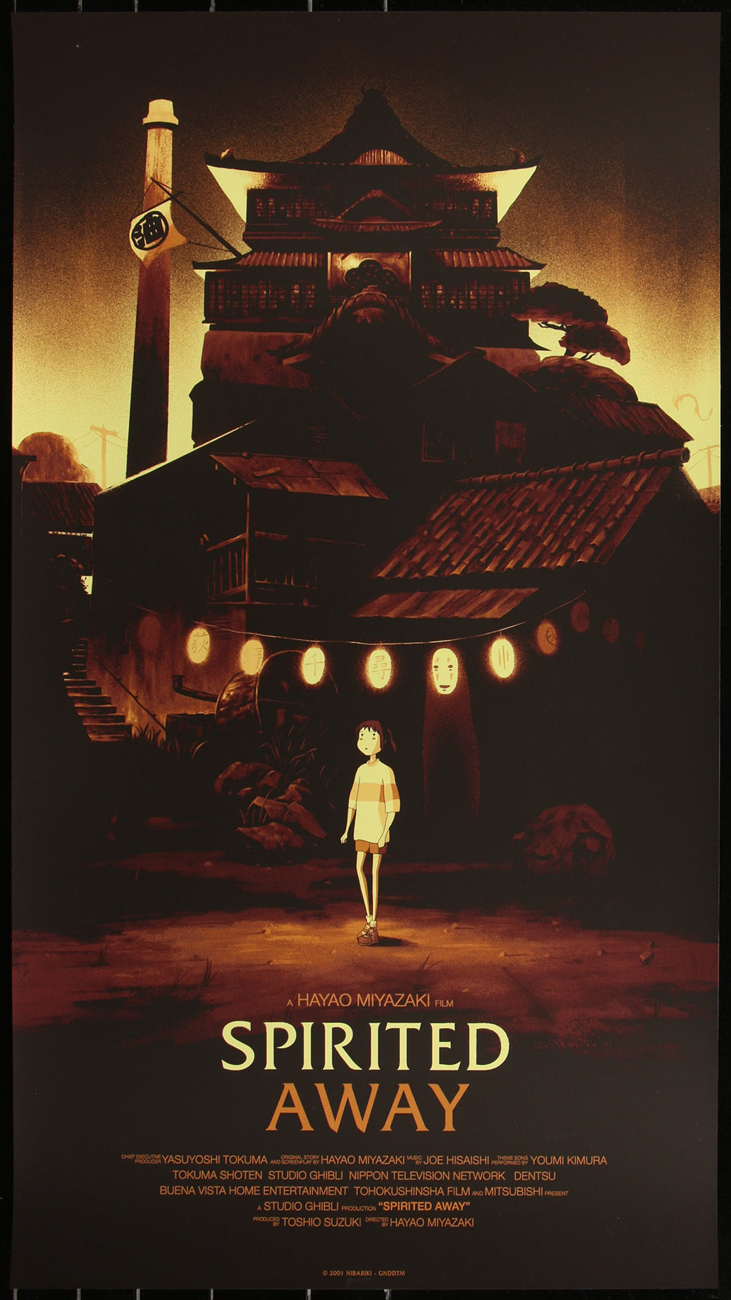 Spirited Away by Olly Moss 293/430 Screen Print Movie Art Poster Mondo