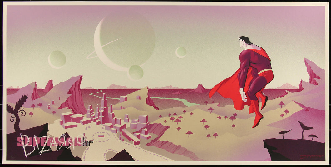 Superman (Bizarro Variant) by Phantom City Creative 17/125 Screen Print Movie Poster Mondo