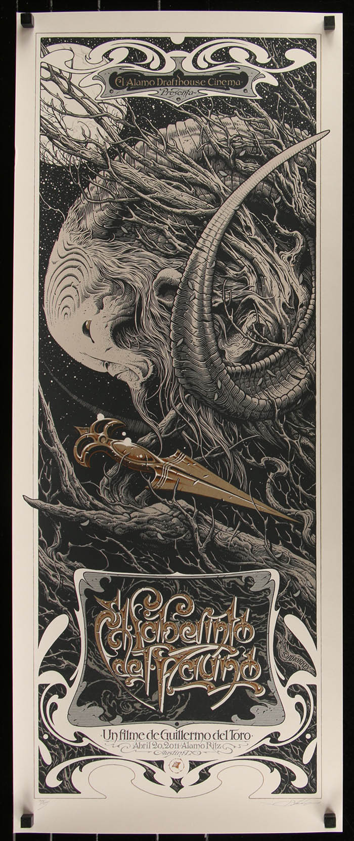 Pan's Labyrinth (Variant) by Aaron Horkey 97/125 Screen Print Movie Poster Mondo