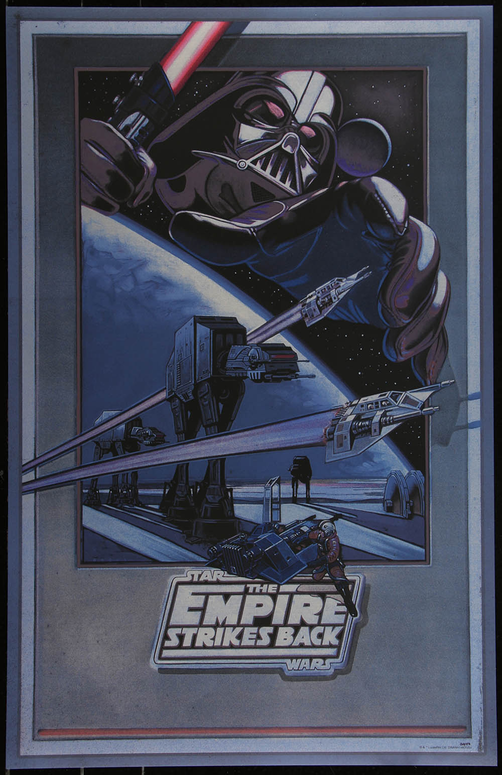 Star Wars: The Empire Strikes Back by Larry Noble 120/150 Screen Print Movie Art Poster